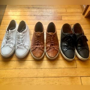 New Republic Kurt sneakers 3 pairs black brown white size 12